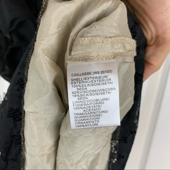 Rene Derhy Silk Velvet Emroidered Top M - Picture 4 of 8